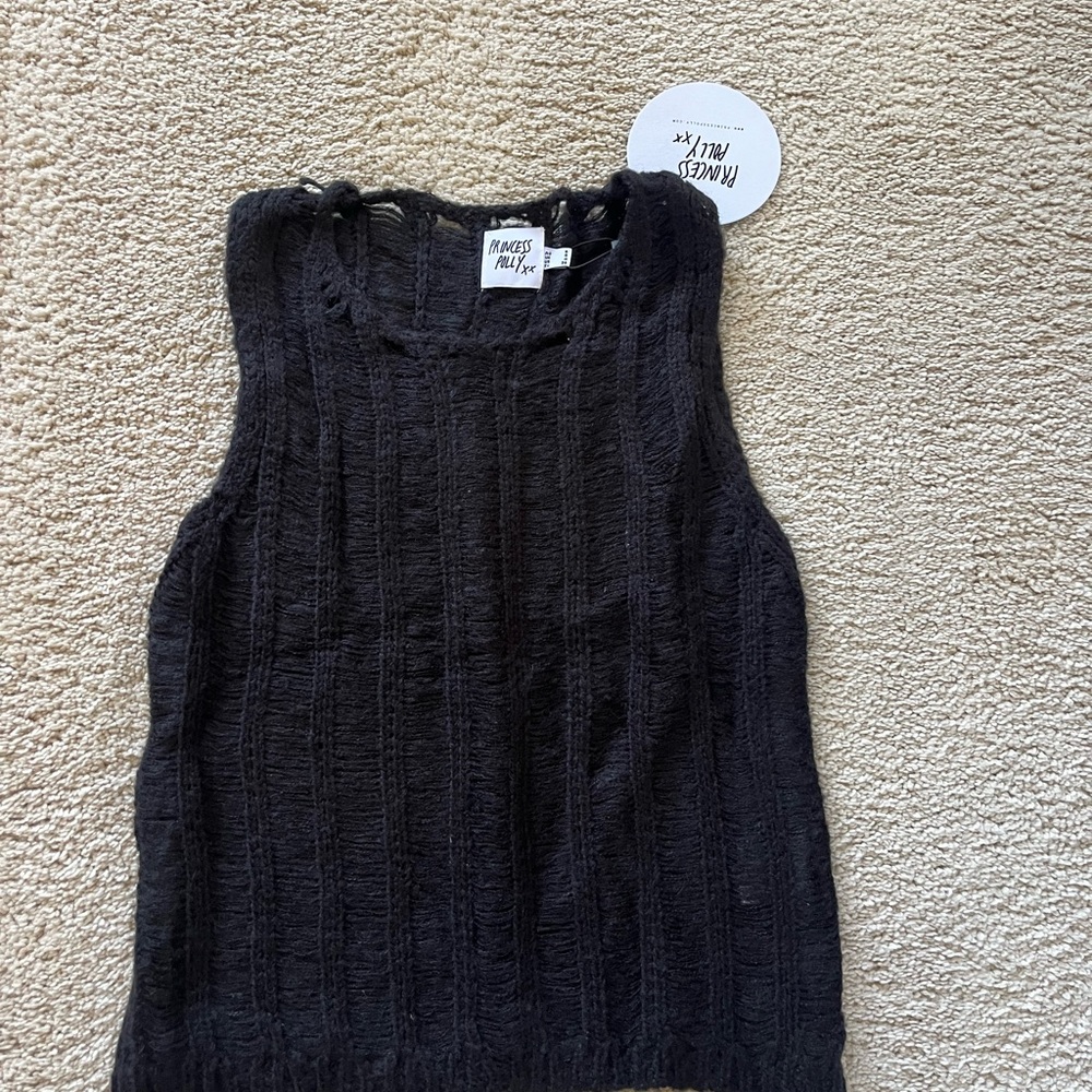 Princess Polly Black Tank Top
